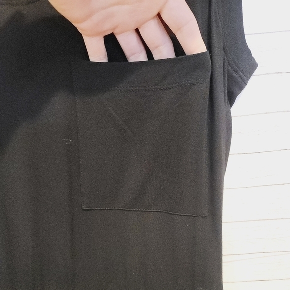 BCBGMAXAZRIA Mixed Media High Low Dress, size 4, Chrome Sequins, So cute! - Picture 2 of 8